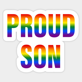 Rainbow Proud Son LGBTQ Pride Sticker